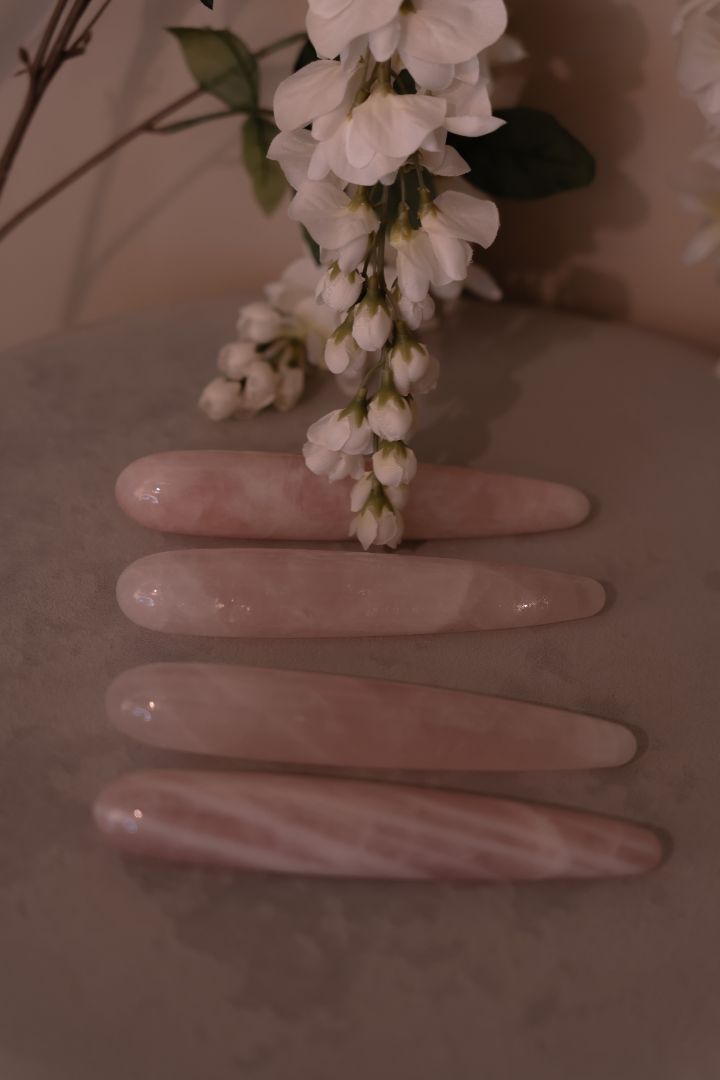 Rose Quartz Crystal Wands (Slim)