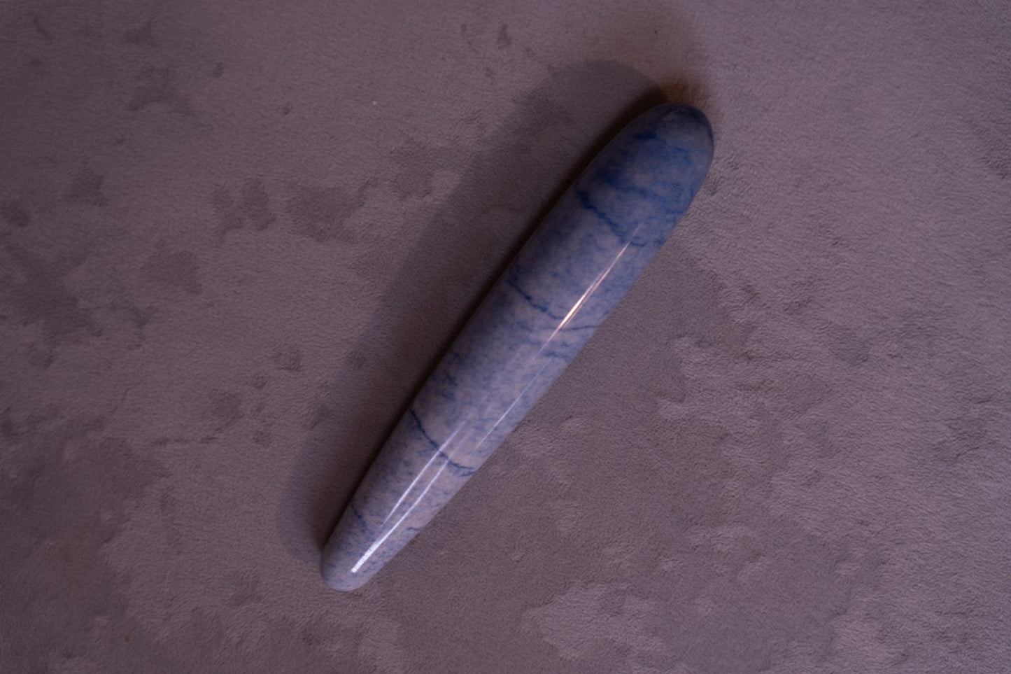 Blue Quartz Crystal Wand (Slim)
