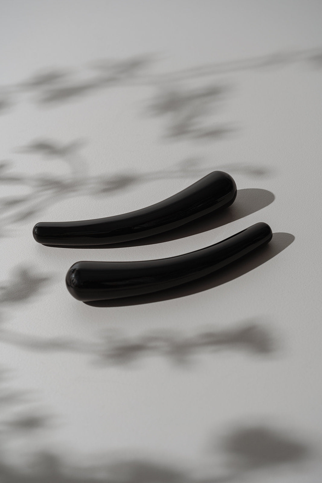 Obsidian Curve Crystal Wand