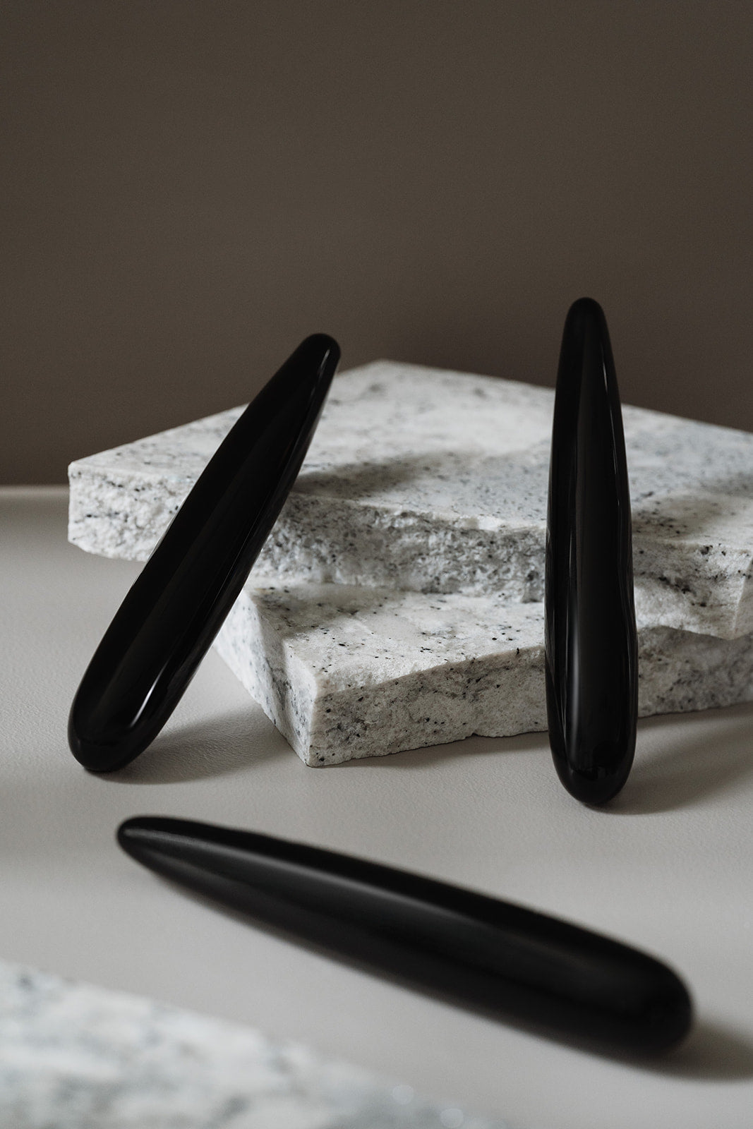Black Obsidian Crystal Wand (Slim)