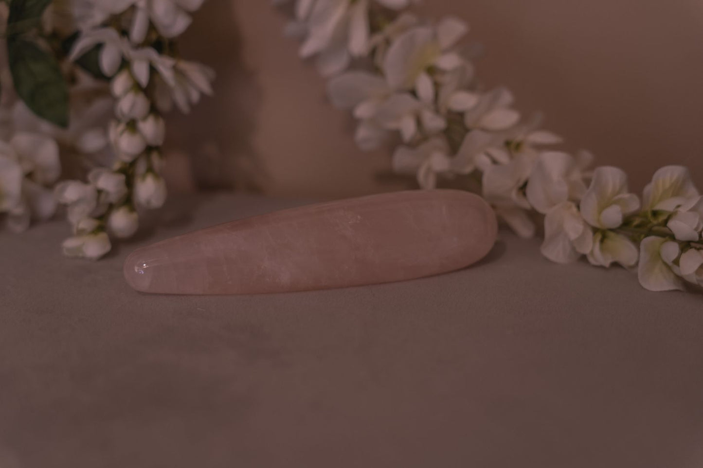 Rose Quartz Crystal Wand (Traditional)