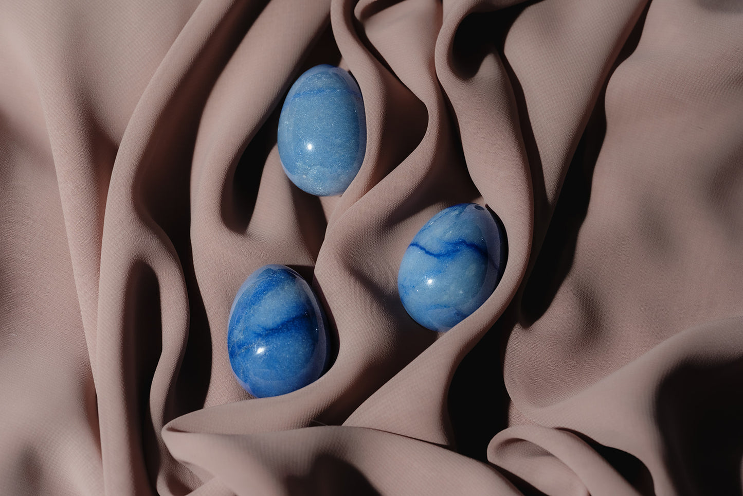 Blue Quartz Crystal Egg